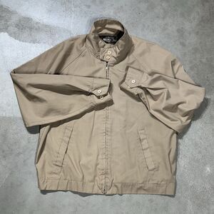 Vintage 1960s Sears Mens Store Harrington Jacket Size Medium Unlined Tan Khaki
